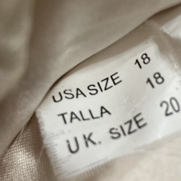 Mori Lee size 18 A line Gown Ivory - Picture 7 of 8